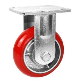 8 Inch Heavy Duty Industrial Trolley Wheels Pu Castor Wheel  Iron Wheels