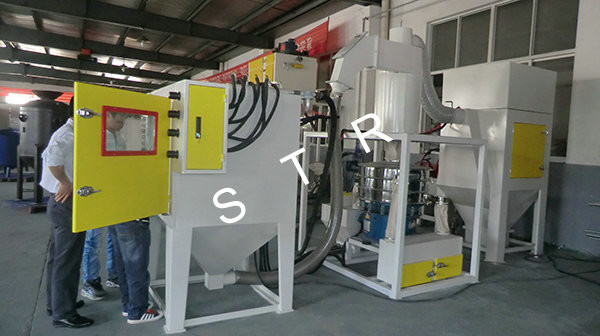 Surface Beautify Automatic Plate Blasting Machine / Automated Sandblasting