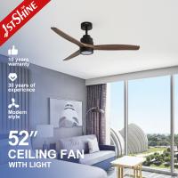 Bajo ruido Ventilador de techo de 52 pulgadas con control remoto inteligente de 6 velocidades y fuente de alimentación de CC