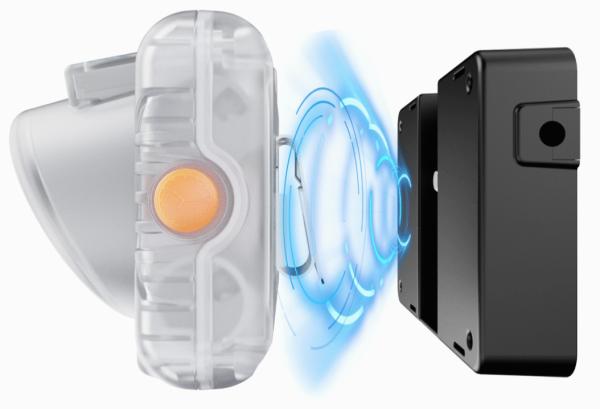 Inductive Charging OLED Display Rechargeable Mining Headlamp Cordless Miner Lamp