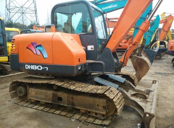 Used doosan dh80-7 excavator for sale