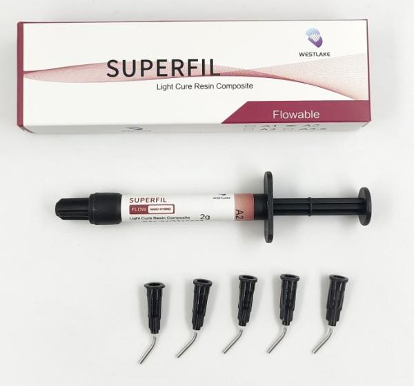 Dental Filling Material Superfil Nano Hybrid Flowable Light Curing Composite Resin