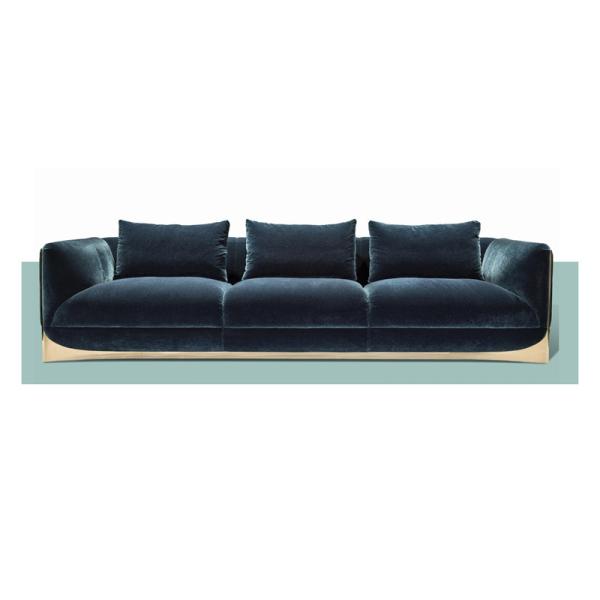 Frosted Modern Cloth Sofa 0.9x0.8m Luxury Living Room Furniture Sets