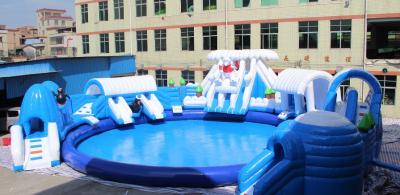 Giant Inflatable Water Slide , Large PVC Material Inflatable Slide Wild Rapids