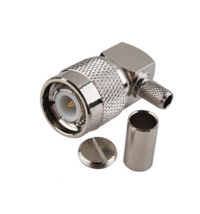 Brass TNC Female Connector Dust Cap With IP67 Protection For RF Applications