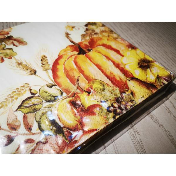 Устранимая ретро напечатанная древесина бумажных салфеток 18gsm идилличная