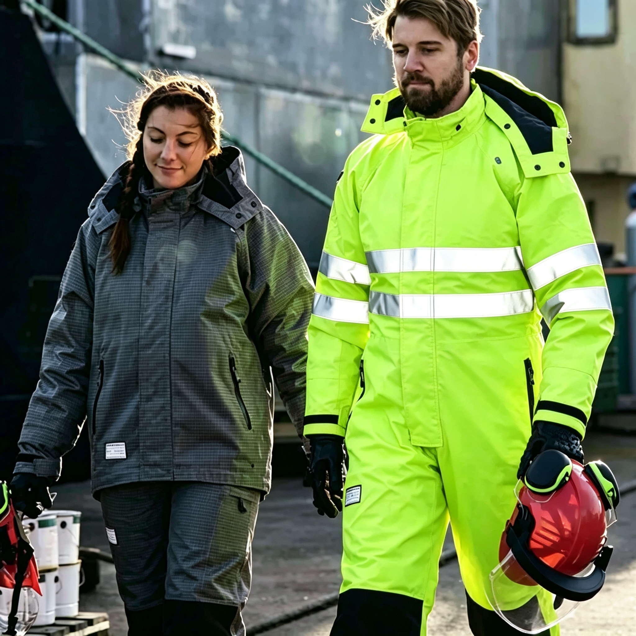 Tear Resistant Pressure Washing Overalls High Strength Waterproof Work Overalls High Visibility