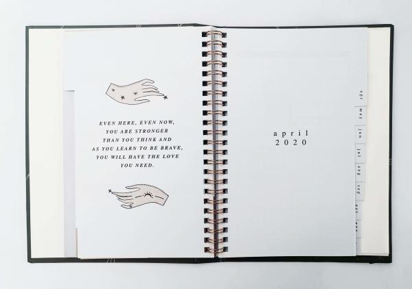 Hide Spiral Hardcover Notebook Printing Weekly Planner With 80 Sheets Inner Pages
