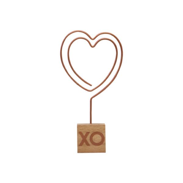 O memorando da forma do amor grampeia grampos do Desktop do escritório dos suportes da foto para fotos Eco - amigável