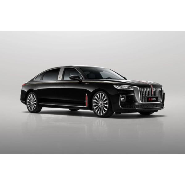 Electric Car Hongqi H9 2022 2.0t EV with Panoramic Sunroof in White Exterior Color