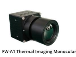 FW-A1 Thermal Imaging Monocular with 500m - 2000m Detection Distance 4-8 Hours Replaceable Battery and ≤50 mK NETD for All-Weather Use