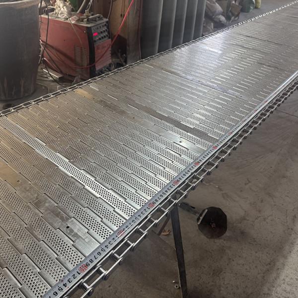 Heat Resistant Food Stainless Steel Perforated Conveyor Belt For Tunnel Oven