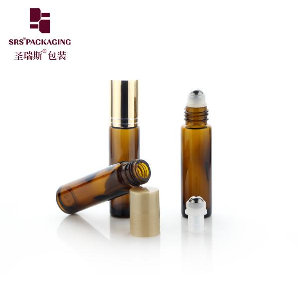Customizable Glass Roller Ball Bottle for Skincare and Cosmetics with Leak Proof Closure