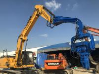 Motorista de pilha de 3 toneladas da vibração para projetos de construção da pilha de folha de 15 medidores grandes