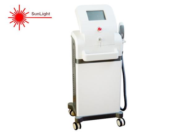 Two Handle Skin Tightening Machine , Ipl Hair Removal Beauty Equipment