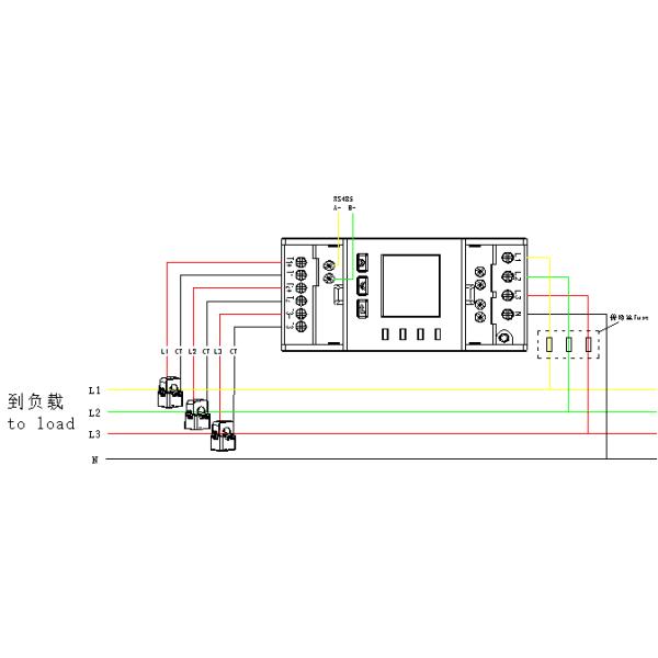 ADL400N-CT/D10 Трехфазный электрический электромобиль Din Rail с сертификатом MID