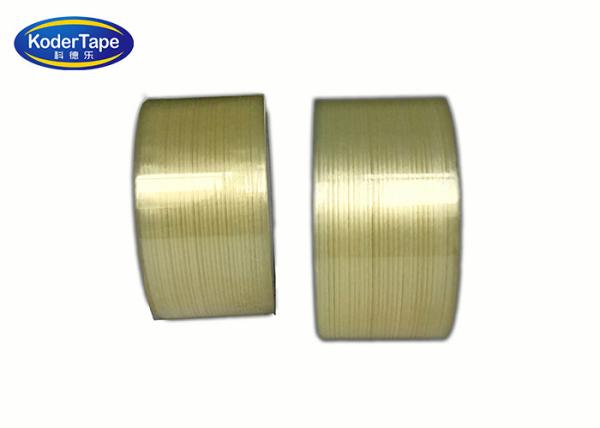 Strong Adhesive Clear Transparent PET Glass Filament Tape For Home Appliance Products Or Packaging