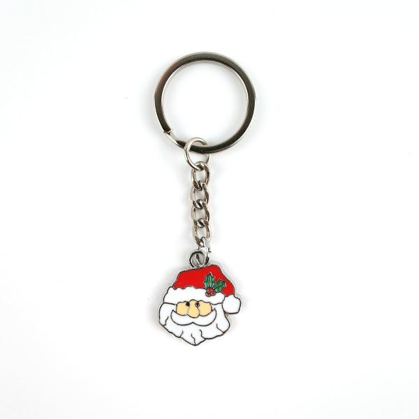 Christmas Themed Soft Enamel Keychain Festive Bells Gingerbread House Designs