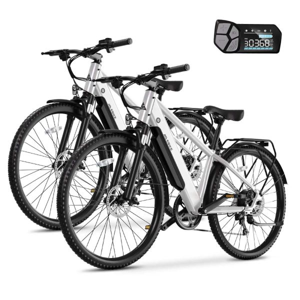 26 Inch Fat Tire City Off-Road Commuter Multi-Purpose E-Bike 48V for Adults Electric Bike   Women