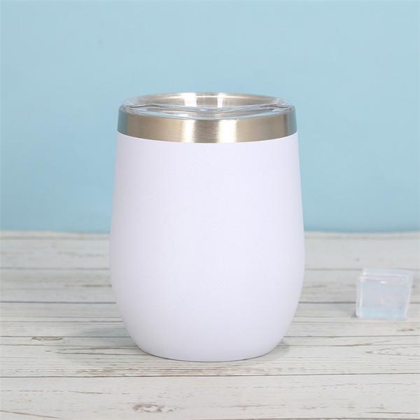 O ovo dá forma à secadora de roupa de aço inoxidável 12oz do copo de 304 201 garrafas térmicas