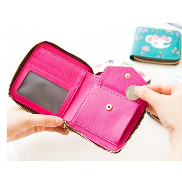 New square wallet lovely female multi-functional hand-painted animals