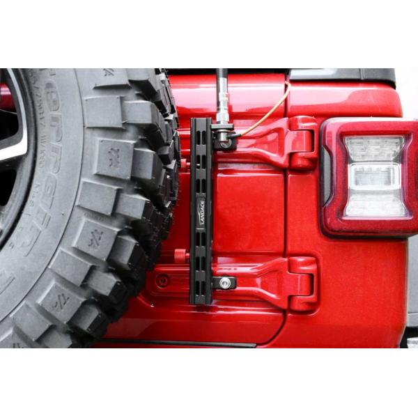 Off Road 4x4 Tailgate Flagpole Holder Bracket Stand for Jeep Wrangler 323*78*86mm