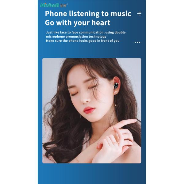 Clear Cover TWS Wireless Earbuds Multifunction Hifi Bluetooth Headset TG02
