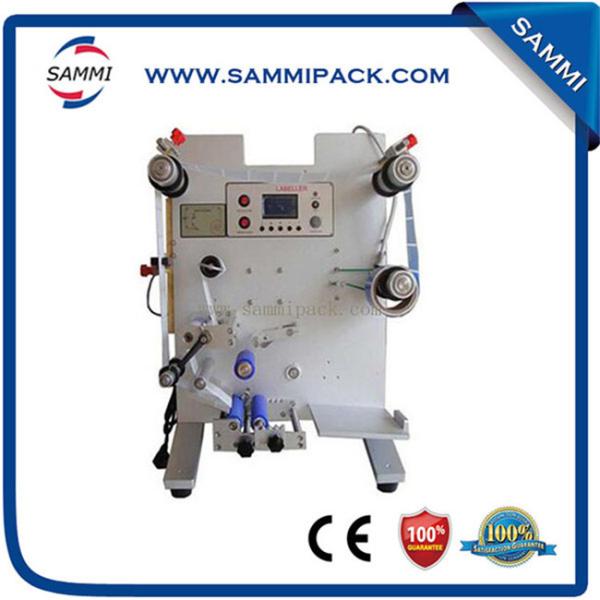 Semi Automatic Vertical Round Bottle Labeler With Date Coding Function