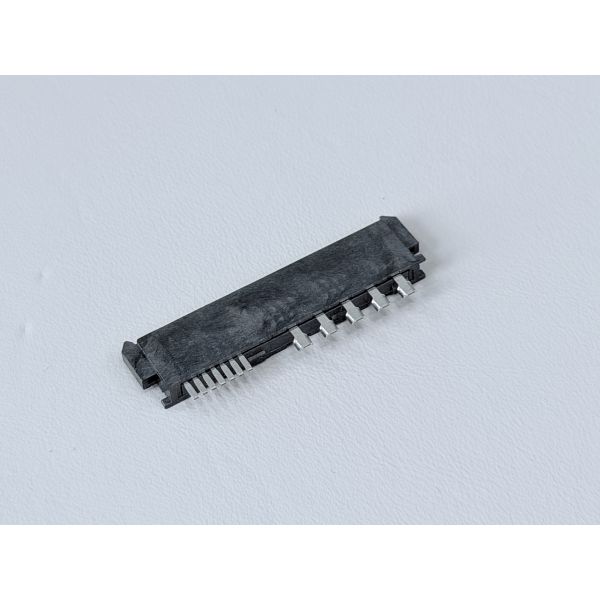 SATA 22P Female Connector | 32-Wire Solder Type 180° G/F Gold Plated | Electrical PCB Signal Terminal Connector for Server, Automotive, Wire Cable Applications