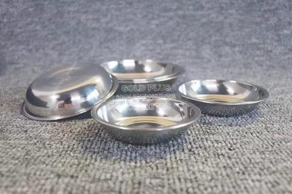 Hotel tableware restaurant dishes small plates 9.5cm small stainless steel snack serving dish for hotel catering