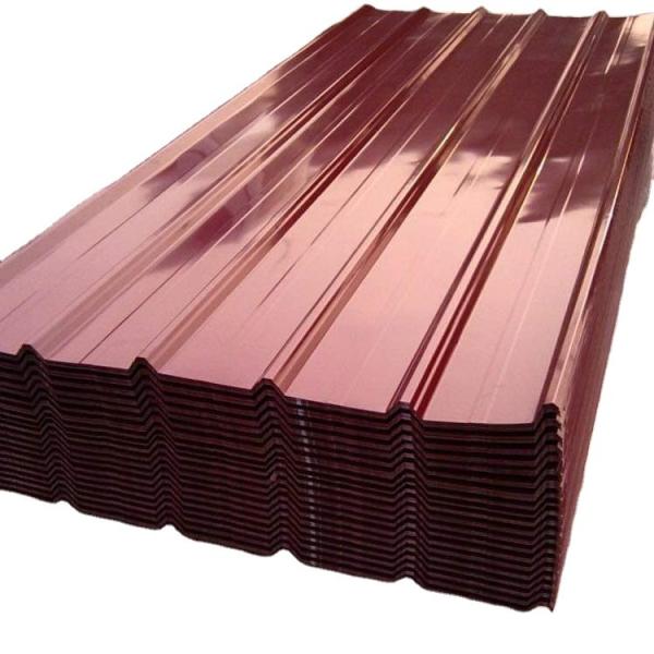0.5mm Pre-painted Galvanized Steel Roofing Sheet in Red Color for Building Roof Cover