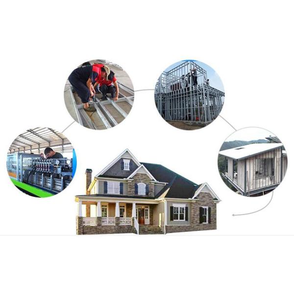 Роскошные полуфабрикат виллы для структуры гостиницы и офиса светлой стальной