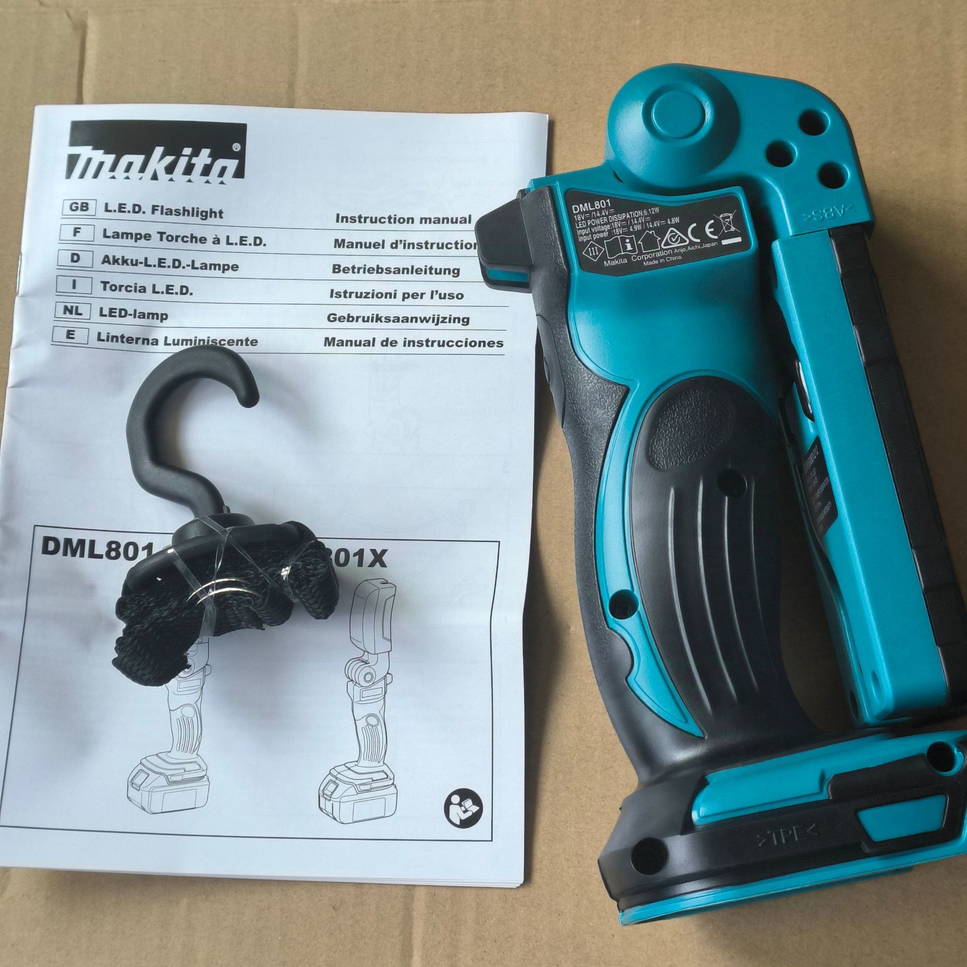 Makita Led Cordless Work Light for Makita 18V Battery Torch Light 2500LM 48W for Workshop Camping Outdoor