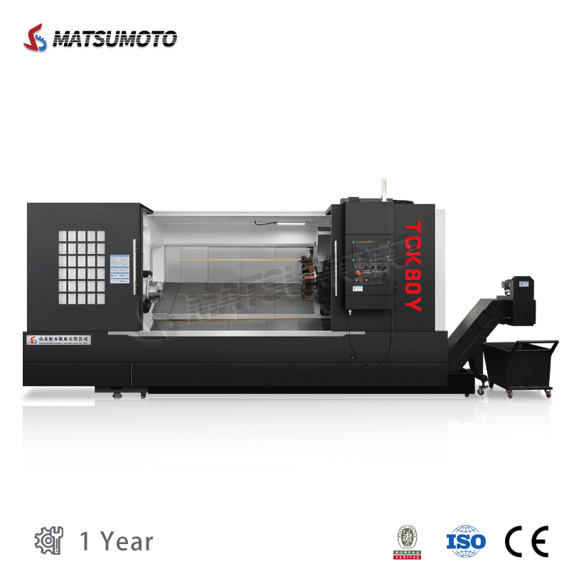 TCK80Y Heavy Duty Slant Bed CNC Lathe Metal Processing CNC Turning and Milling