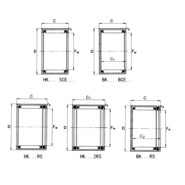 Single Row Drawn Cup Needle Bearing BK0709 ABEC-3 ABEC-5 Precision