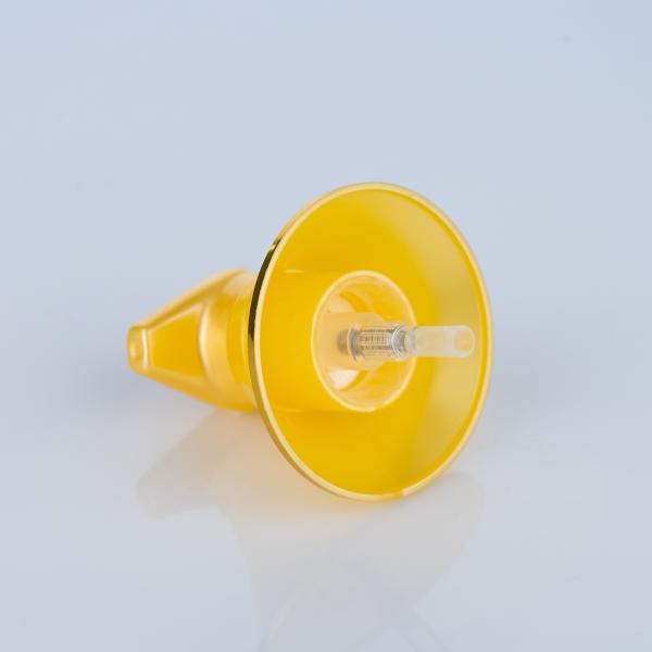 20/410 Gold Fan-shaped Lotion Pump Head for Shower Gel Bottles and Shampoo Bottles for Bathing Skincare and Haircare