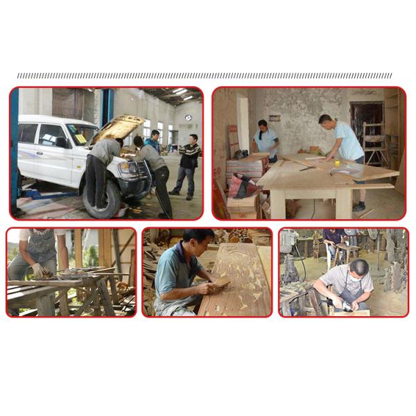 Acero revestido en polvo negro de 2 4 6 9 pulgadas y resorte de metal de carbono Una abrazadera con manijas de PVC para la carpintería