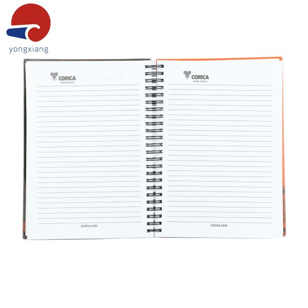 Spiral Binding Custom Planner Printing Business Hard Cover Planner With Color Printed Logo