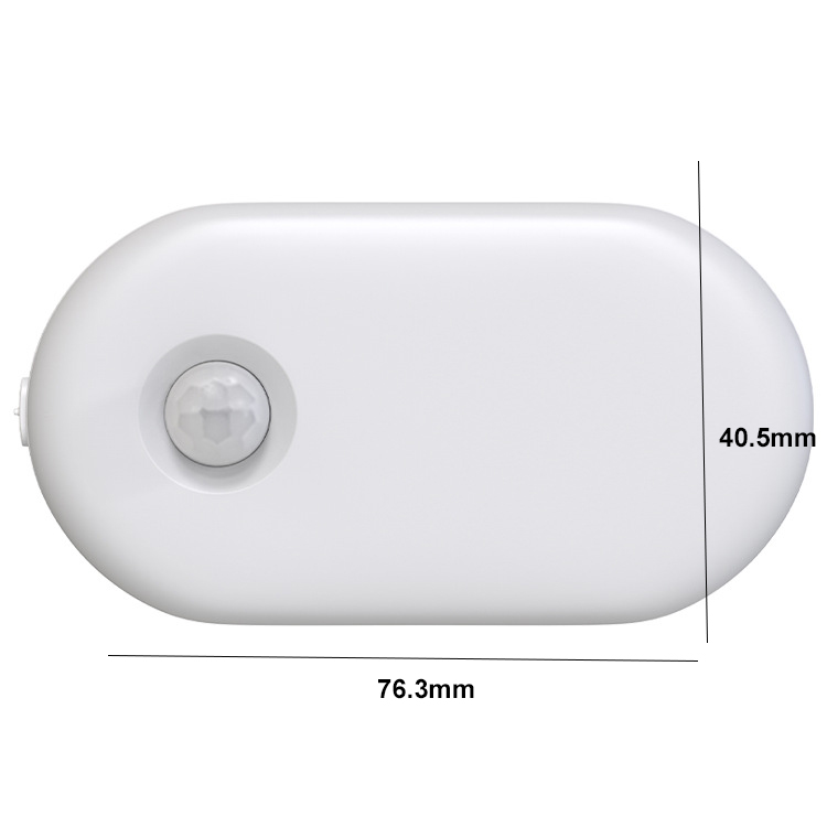 0.3W 500mAh Амбер затыкают в умном свете ночи датчика движения с регулируемой яркостью