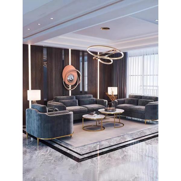 Lobby Sofa Set Combination Modern Velvet Sofa Chair