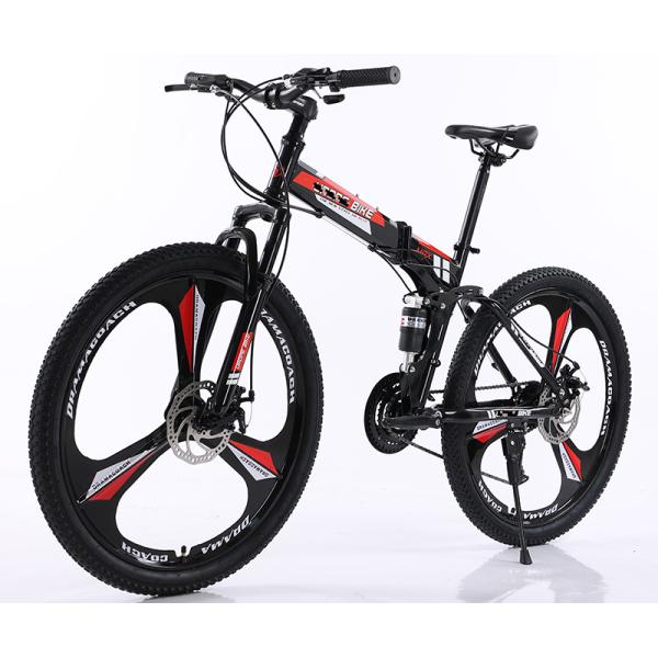 24 26 Inch Custom Gear Cycle Full Shockingproof Frame Folding Bike with Front Quick Release Sealed Bearing Hubs Steel Frame