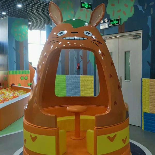 Kids Rotating Soft Padded Revolving Rides Indoor Playground Equipment