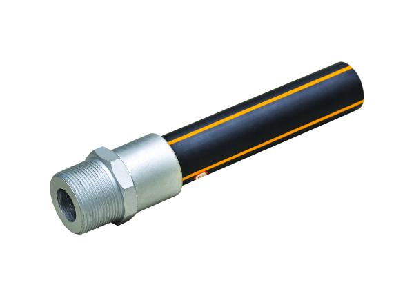PE100/PE80 SDR11 Threaded Steel Transition Steel To PE Transition Fittings