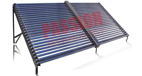 Coletor solar de tubo de vácuo para o projeto do aquecimento de água