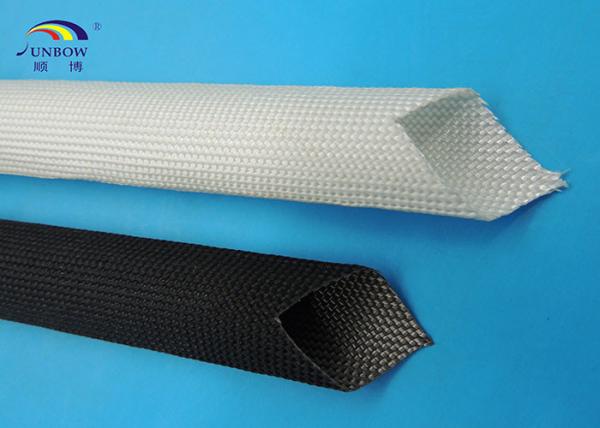 White High Temperature Fiberglass Sleeving for AC Motor / Generator / Electronics