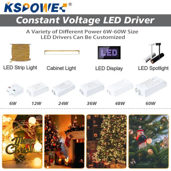 48W IP20 Plastic LED Driver Constant Voltage
