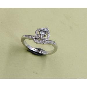 Змея Сверкающий Лучезарный Резанный груша / Овальный / Круглый / Шеврон 925 Стерлинговое Серебро CZ Кольца Для Мужчин И Женщин Современные Серебро Кольца