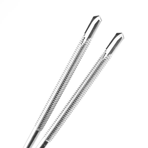 Doble hilo 5.5x138 de acero inoxidable Sus 410 para estructuras de madera