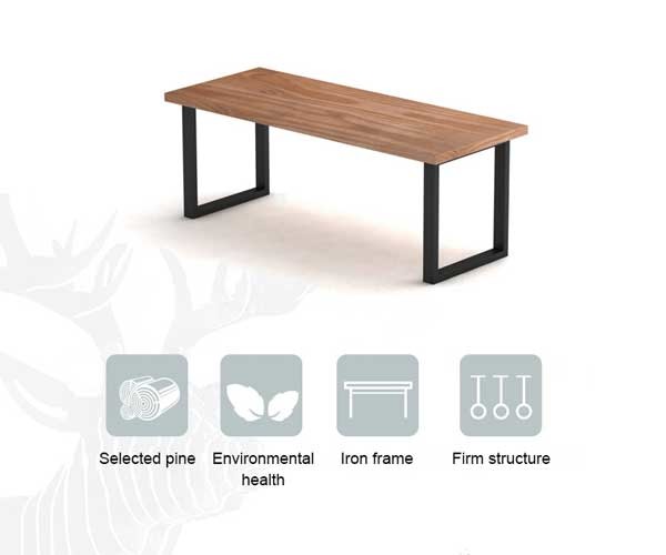 Tabla de madera y silla de los muebles de lujo del comedor del estilo rural