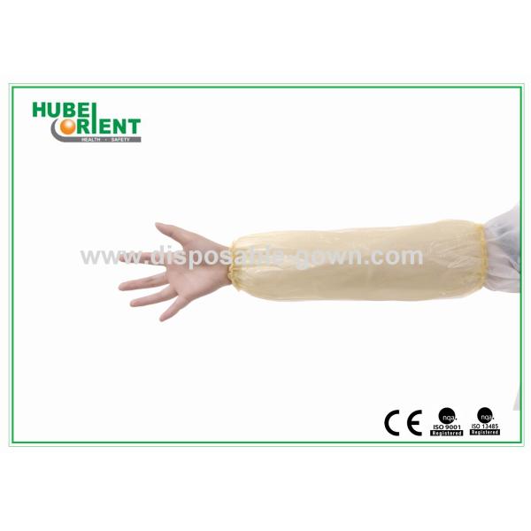 Цветные одноразовые рукава из PE/водонепроницаемые пластиковые верхние рукава для пищевой промышленности
